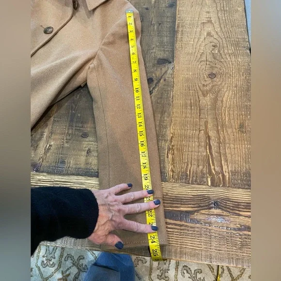 Kristen Blake Camel 60% Wool Coat, Size 10 - Picture 10 of 12